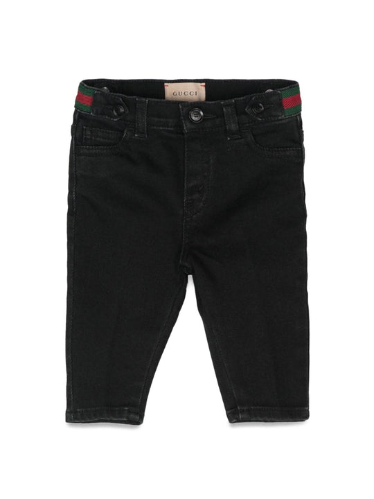Gucci B Pants Black Denim/Black/Mix