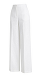 Pinko White Wide Leg High-Waisted Trousers