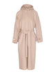 Pinko Beige Cartoccio Coat Frontal Buttons Closure