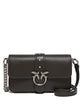 Pinko Green Silver Leather Handbag