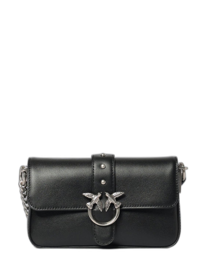 Pinko Nero Studded Bird Motif Bag