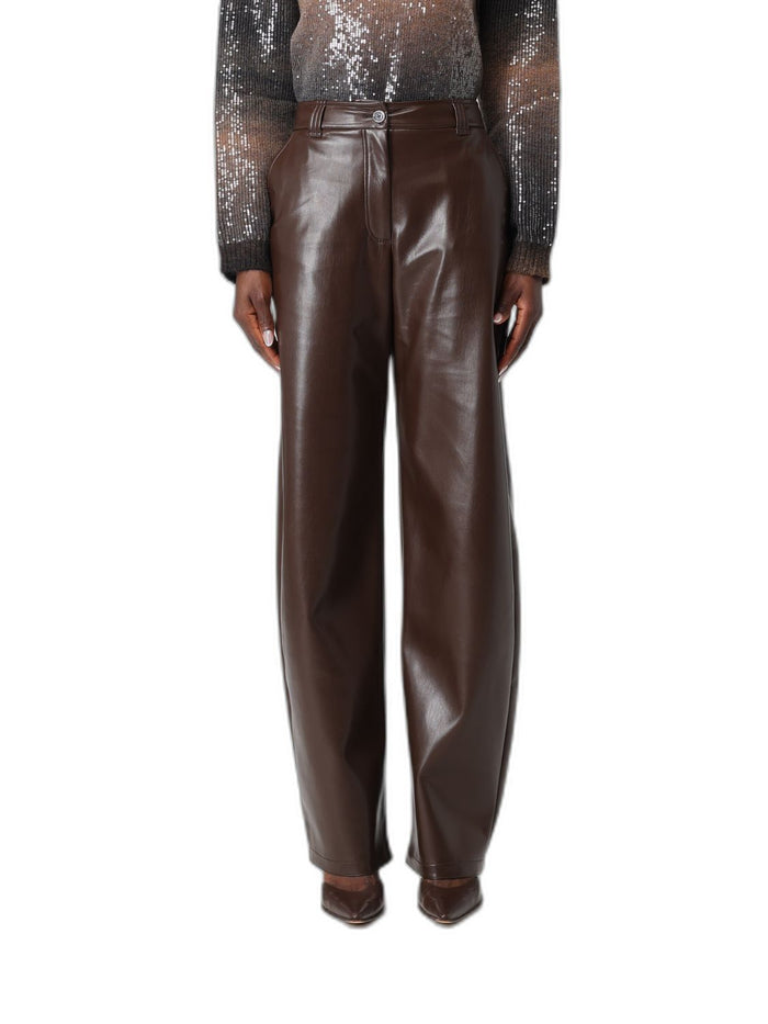 Pinko Balloon Pants Leather Effect