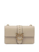 Pinko Beige Goat Hair Crossbody Bag