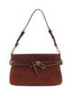 Pinko Burgundy Gold Leather Handbag