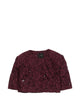 Pinko Red Wine Cape Effect Sweater