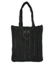 Pinko Black Polypropylene Cotton Shoulder Bag
