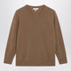 The Row Noler Crewneck Cashmere Sweater In Camel