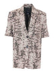 Pinko Beige And Black Brindisi Blazer