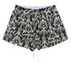 Pinko Black White Cotton Shorts