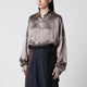 Dries Van Noten Shirt Taupe Color In Silk