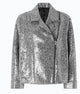 Pinko Silver Stretch Cotton Jacket