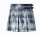 Pinko Blue Multicolor Stretch Skirt