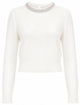 Pinko White Wool Blend Sweater