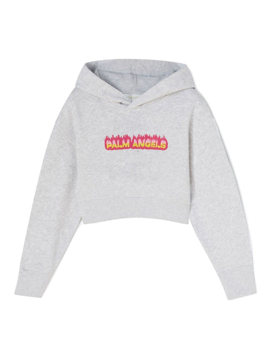 Palm Angels Cropped Hoodie