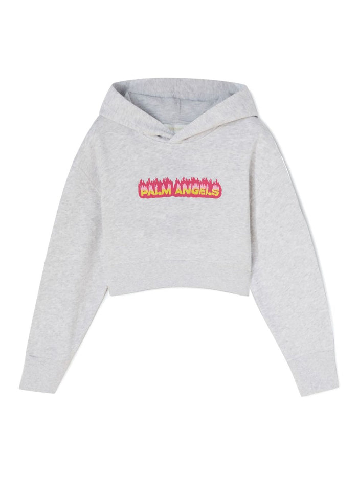 Palm Angels Cropped Hoodie