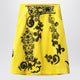 Dries Van Noten Yellow Skirt With Black Sequin Embroidery