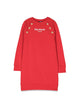Balmain Ml Sweatshirt Dress Logo And Buttons