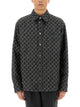 Gucci Reversible Wool And Denim Gg Shirt