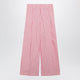 Dries Van Noten Wide Pink Striped Trousers