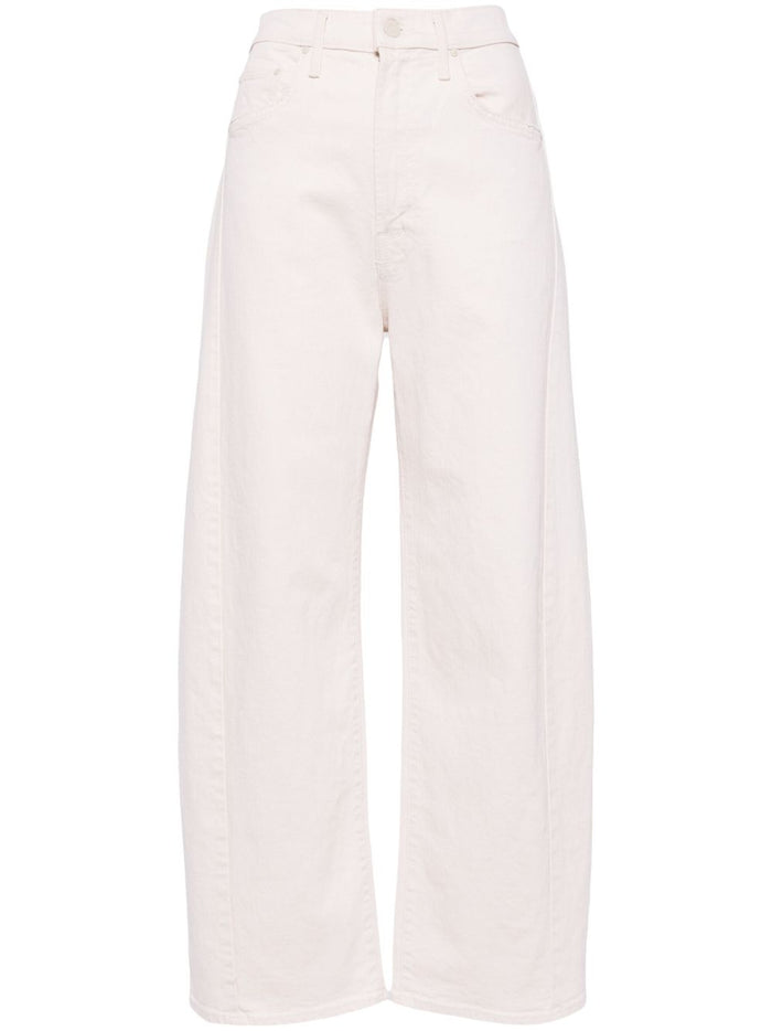 Mother Cream The Half Pipe Ankle Wide Jeans
