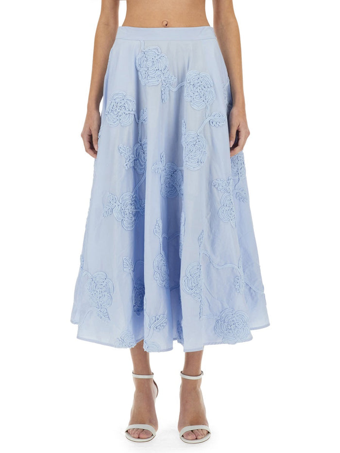 Rotate Birger Christensen Floral Maxi Skirt