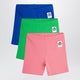 Mini Rodini Set Of Three Colorful Cotton Shorts
