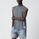 Satisfy Mothtech Faded Black Tank Top With Perforations