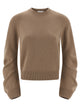 Nude Curved Sleeve Sweater
