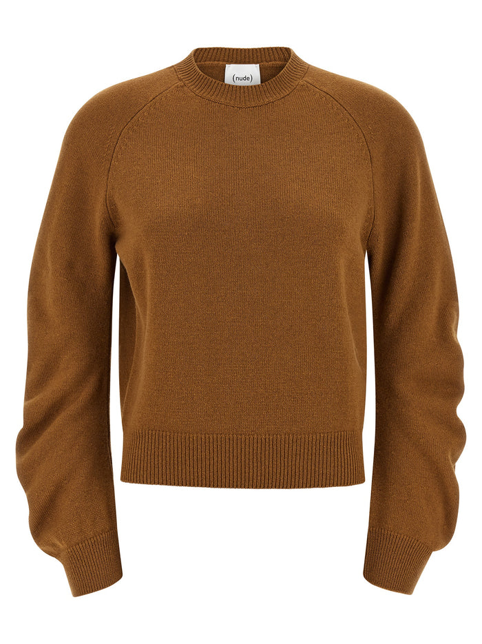 Nude Curved Sleeve Sweater