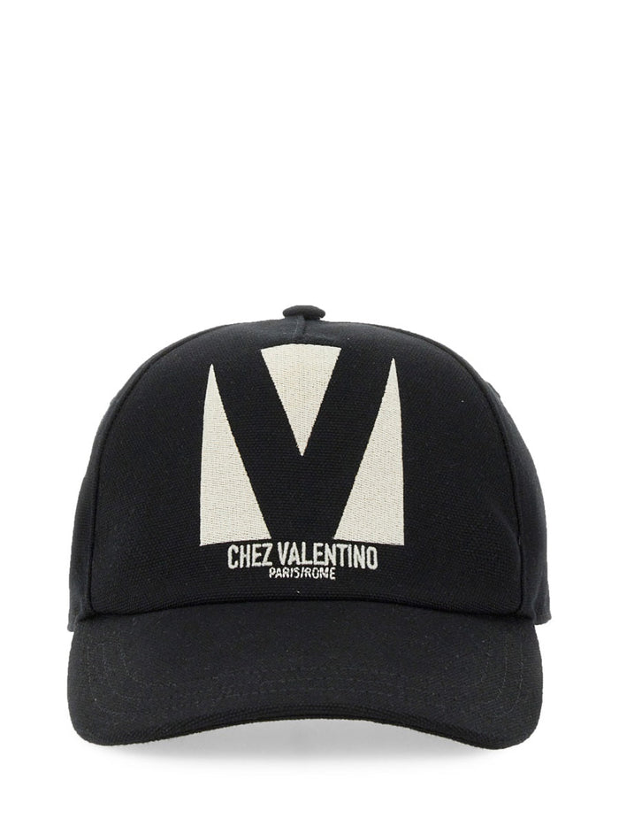 Valentino Garavani "Chez Valentino" Embroidered Baseball Cap