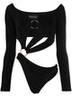 Louisa Ballou Long Sleeve Cut-Out Bodysuit