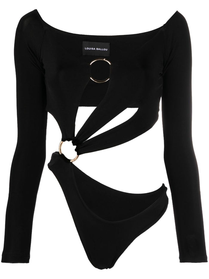 Louisa Ballou Long Sleeve Cut-Out Bodysuit