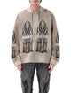 Who Decides War Who Decides War Winged Rhinestone Zip Hoodie