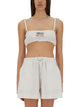 Moschino Jeans Cotton Bandeau Top