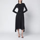 Victoria Beckham Black Asymmetric Midi Dress