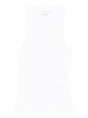 Victoria Beckham White Ribbed Tank Top