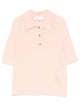 Victoria Beckham Lightweight Fine Guage Knitted Polo Top
