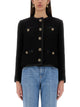 Dolce & Gabbana Single-Breasted Tweed Bouclé Short Jacket