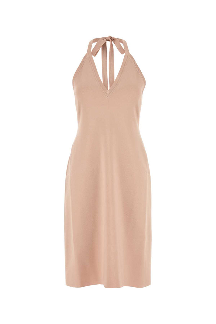 Ferragamo Pink Stretch Viscose Blend Dress
