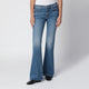 Mother The Jinx Heel Bootcut Jeans In Medium Blue Denim