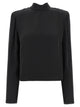 Rotate Birger Christensen 'Satin Drapy Back' Top