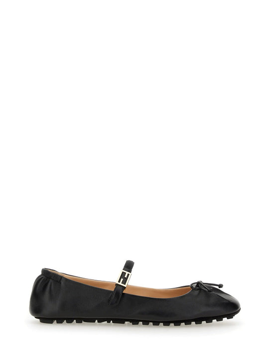 Fendi Ballerina With Ff Baguette Pattern