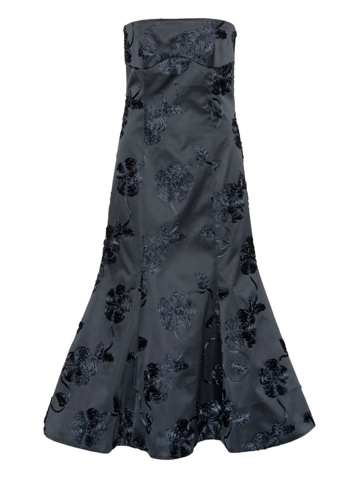 Rotate Birgerchristensen 3D Flower Midi Dress