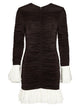 Rotate Birgerchristensen Long-Sleeved Ruffled Mini Dress