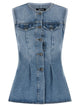 Rotate Birger Christensen 'Flared Denim' Top