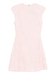 Rotate Birgerchristensen Rotate Pink Embroidered Mesh Mini Dress