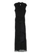 Rotate Birgerchristensen Rotate Long Printed Dress With Tie