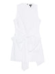 Rotate Birgerchristensen Rotate Sleeveless Organic-Cotton Mini Dress With Bow