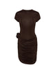 Rotate Birgerchristensen Rotate Draped Mini Dress With Rose