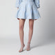 Rotate Birgerchristensen Flower Mini Skirt With Floral Appliqués In Cotton, Plein Air